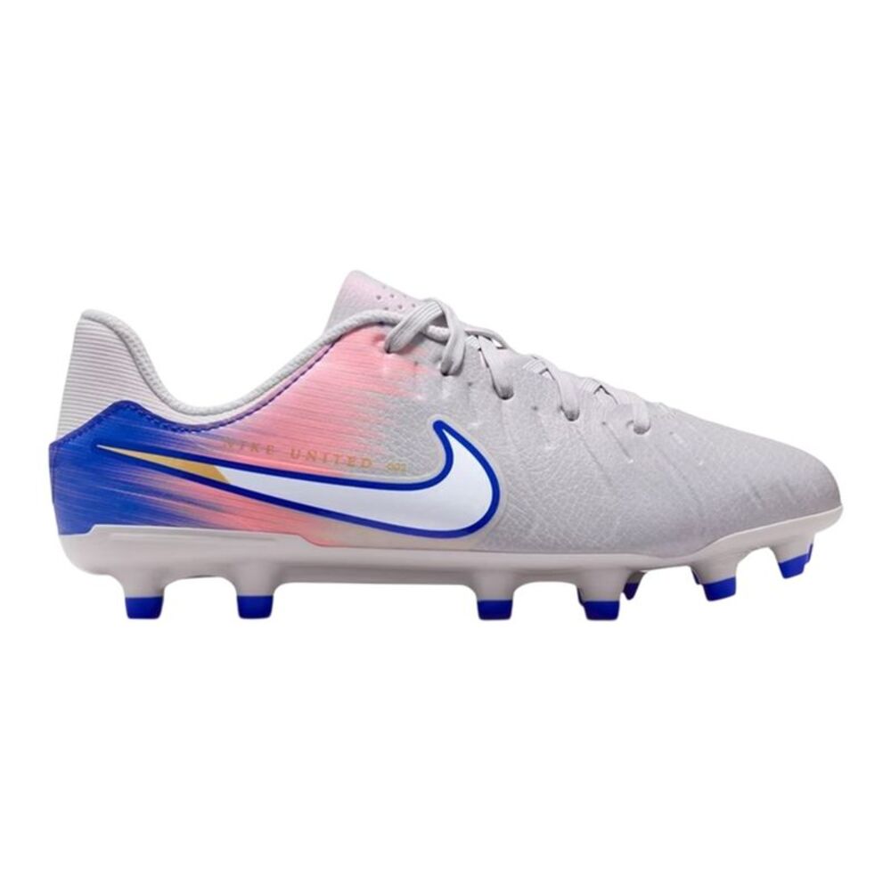 Nike Childrens/Kids Tiempo Legend 10 Firm Ground Football Boots / Gray/Blue